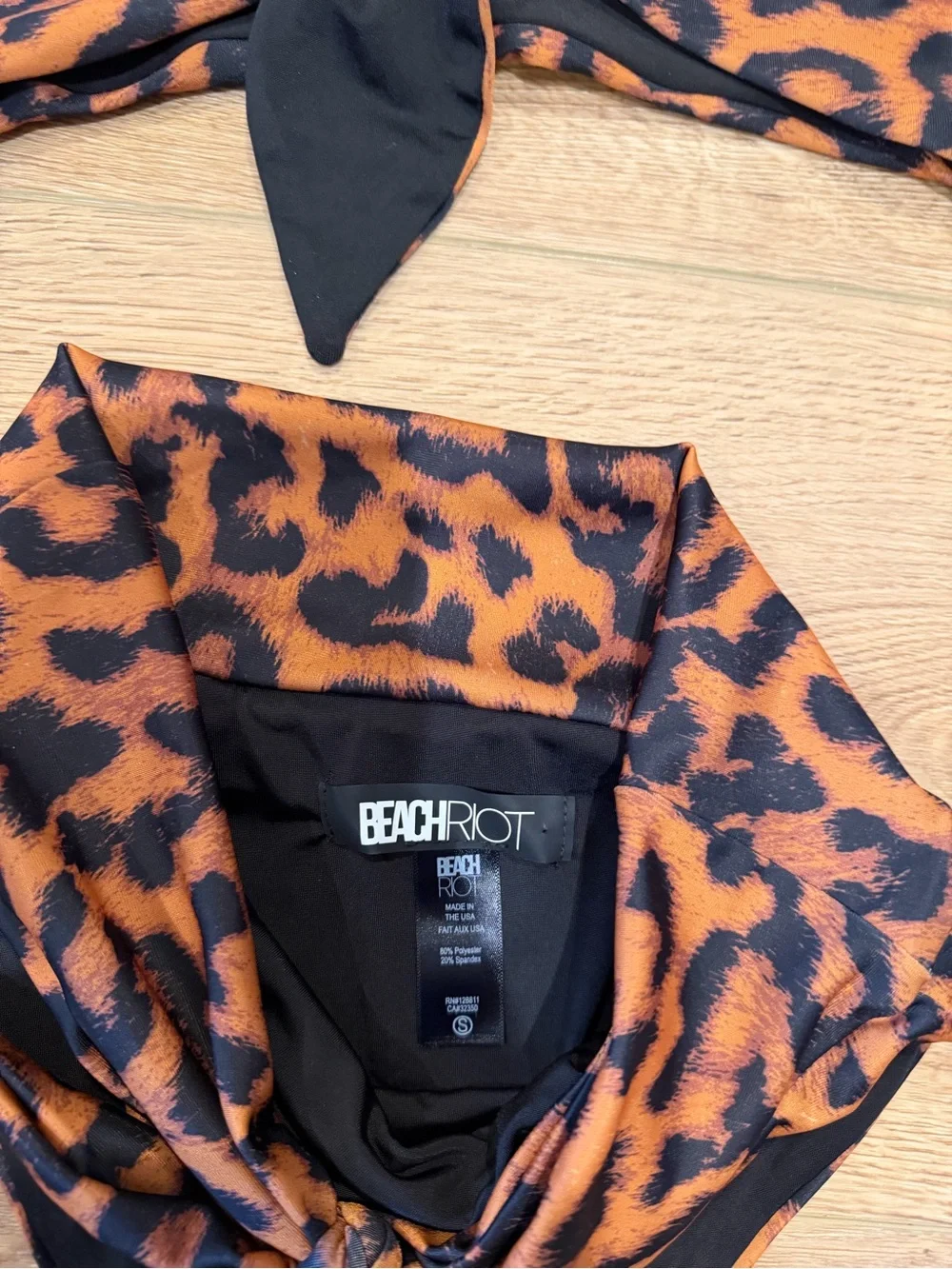 Cheetah Dallas bikini set beach riot